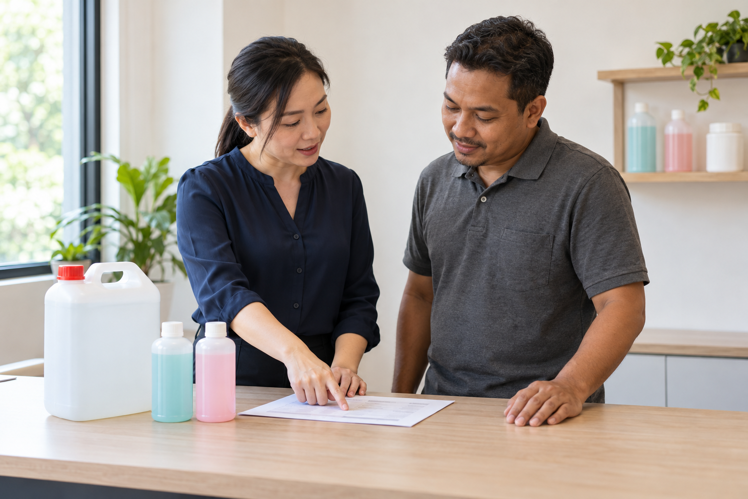 Professional consultation about commercial cleaning product and supply requirements